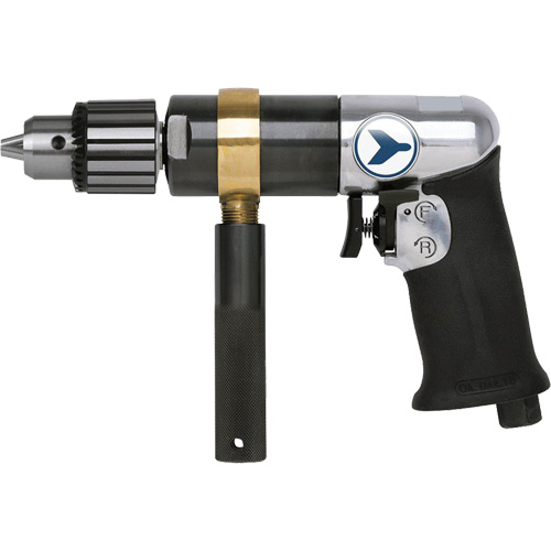 AD12VSRK Perceuse pneumatique &agrave; vitesse variable, 6 pi³/min, 1/4" NPT, 82 dBA, 1/2" mandrin, Avec cl&eacute; Haskins Industrial Inc.