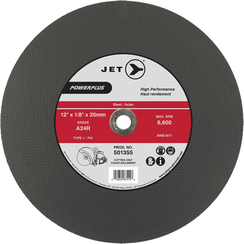 Meule &agrave; tronçonner PowerPlus A24R, 14" x 1/8", Arbre de 20 mm, Type 1, 5500 Tr/min Haskins Industrial Inc.