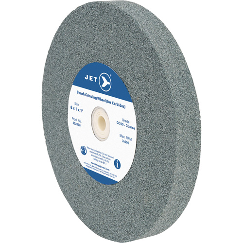GC810C Bench Grinding Wheel, 8" x 1", 1" Arbor, Silicon Carbide Haskins Industrial Inc.
