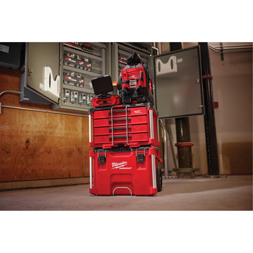 Boîte &agrave; outils avec 4 tiroirs PackOut, 16-3/10" x 22-1/5" x 14-3/10", Rouge Haskins Industrial Inc.