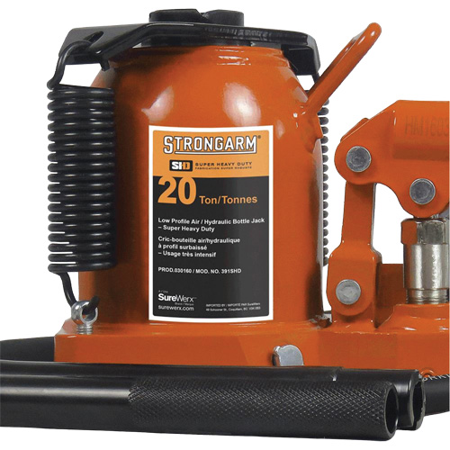 Air Assist Bottle Jacks, 20 Ton(s), Air Hydraulic Haskins Industrial Inc.