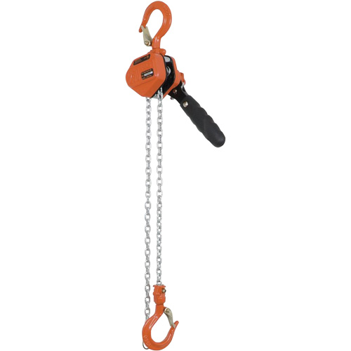 KLP-25-5 KLP Series Lever Chain Hoists, 5' Lift, 500 lbs. (0.25 tons) Capacity, Steel Chain Haskins Industrial Inc.
