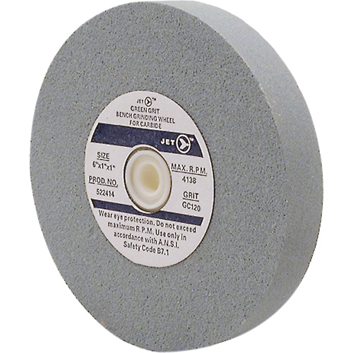 GC675M Bench Grinding Wheels, 6" x 3/4", 1" Arbor, Silicon Carbide Haskins Industrial Inc.