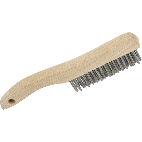 4SHSS Hand Scratch Brushes, Stainless Steel, 4 x 16 Wire Rows, 10" Long Haskins Industrial Inc.