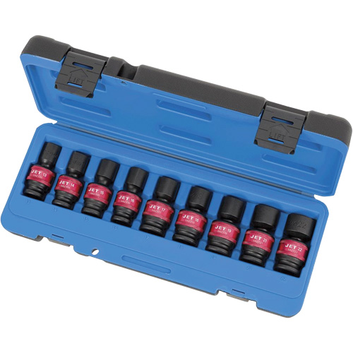 PSU912M Jeux de douilles universelles, 9 Mcx, Chocs, Prise de 1/2" Haskins Industrial Inc.