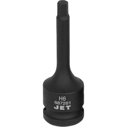 Impact Socket Bits, Hex, 6 mm x 1/2" Drive Haskins Industrial Inc.