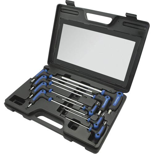 JTTK-9 Jeu de cl&eacute;s hex avec manche en T, 9 mcx, Torx Haskins Industrial Inc.