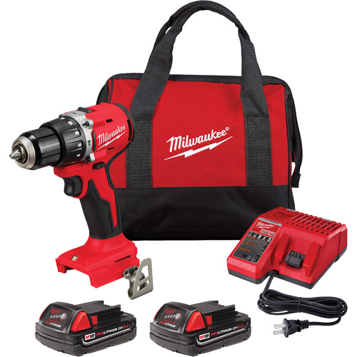 Ensemble perfomarteau/tournevis compact sans balai  M18, Lithium-ion, 18 V, Mandrin 1/2", Couple 550 lb-po Haskins Industrial Inc.