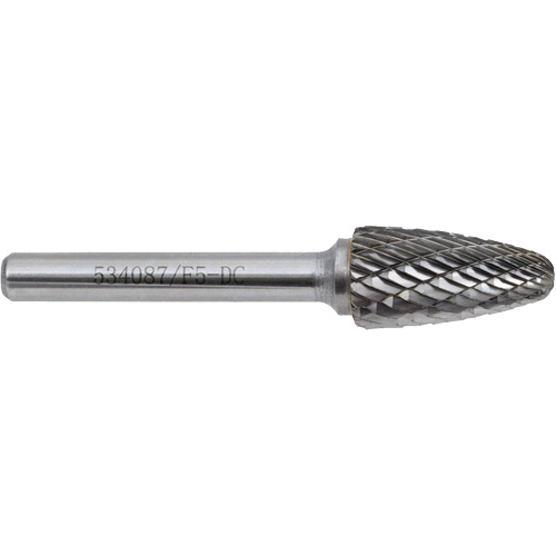 F1-DC JET-KUT Tree Shape Bur (Radius End), 1/4" Dia. Haskins Industrial Inc.