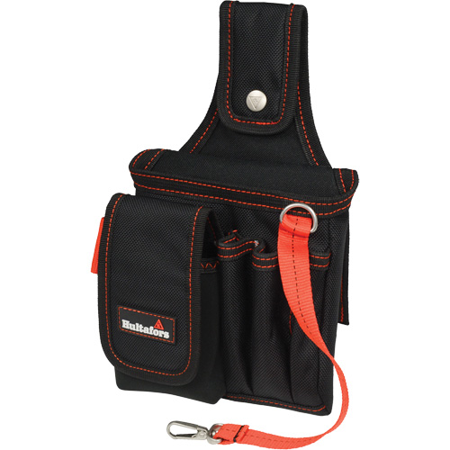 Small Technician's Pouch, Ballistic Polyester, Black/Red Haskins Industrial Inc.