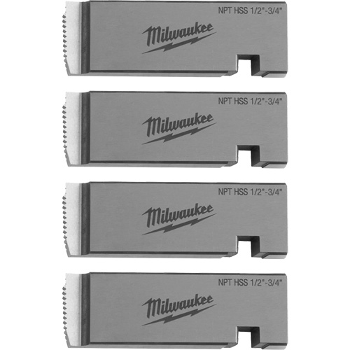Fili&egrave;res de filetage pour tuyaux universel NPT, Pour tuyau de 1/2"-3/4", Haute vitesse pour acier inoxydable Haskins Industrial Inc.
