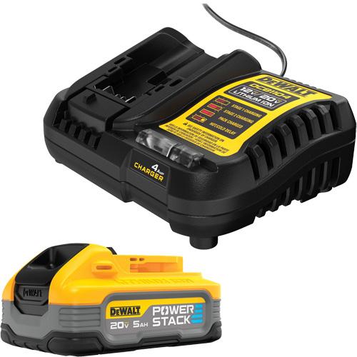 POWERSTACK Battery Kit, Lithium-Ion, 20 V, 5 Ah Haskins Industrial Inc.