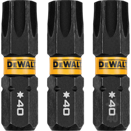 3-Piece FLEXTORQ&reg; Impact Screwdriving Bits, Torx, T-40, 1/4" Drive Haskins Industrial Inc.