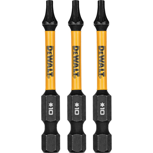 3-Piece FLEXTORQ&reg; Impact Screwdriving Bits, Torx, T-10, 1/4" Drive Haskins Industrial Inc.