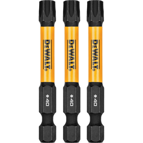 3-Piece FLEXTORQ&reg; Impact Screwdriving Bits, Torx, T-40, 1/4" Drive Haskins Industrial Inc.