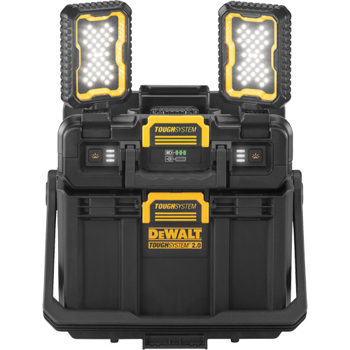 ToughSystem&reg; 2.0 Adjustable Work Light with Storage, 16" x 11" x 14", Black/Yellow Haskins Industrial Inc.