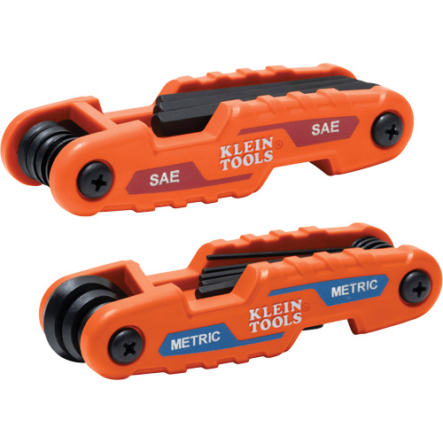 Compact Folding Hex Key Set, 17 Pcs., Metric & Imperial Haskins Industrial Inc.