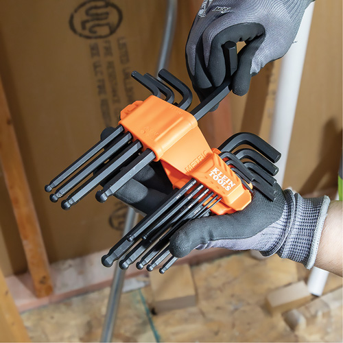 L-Style Long Ball-End Hex Key Set, 10 Pcs., Metric Haskins Industrial Inc.