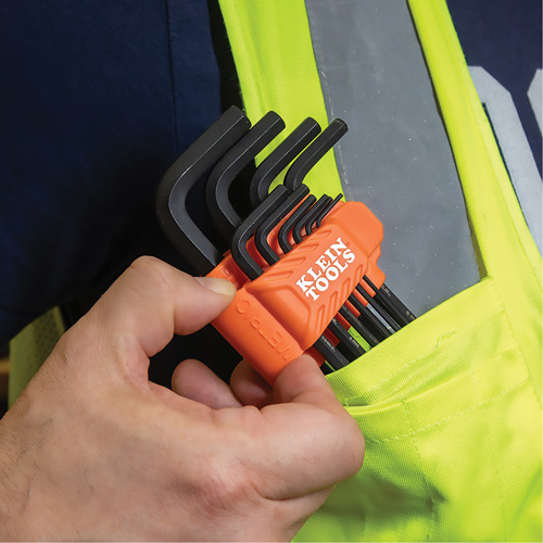 L-Style Long Ball-End Hex Key Set, 10 Pcs., Metric Haskins Industrial Inc.