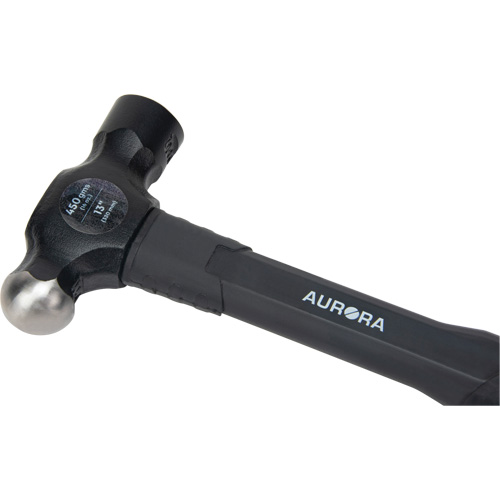 Ball Pein Hammer, 16 oz. Head Weight, Plain Face, Fibreglass Handle Haskins Industrial Inc.