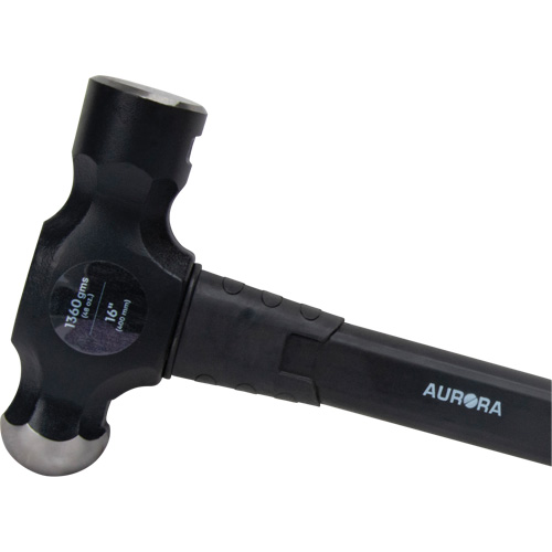 Marteau &agrave; panne ronde, Poids de la t&ecirc;te 48 oz, Face Ordinaire, Prise Fibre de verre Haskins Industrial Inc.