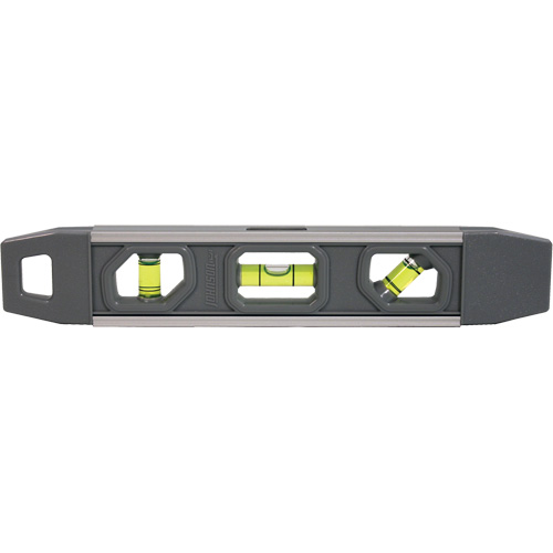 Torpedo Level, 9" L, Aluminum, 3 Vials, Magnetic Haskins Industrial Inc.