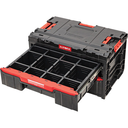 Arx&reg; 2-Drawer Toolbox, 23-1/10" x 15" x 13-2/5", Black Haskins Industrial Inc.