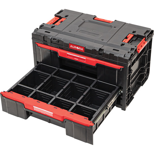 Arx&reg; 2-Drawer Toolbox, 23-1/10" x 15" x 13-2/5", Black Haskins Industrial Inc.
