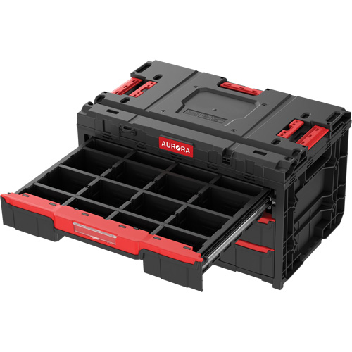 Arx&reg; 3-Drawer Toolbox, 23-1/10" x 15" x 13-2/5", Black Haskins Industrial Inc.