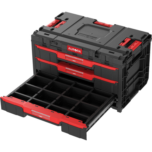 Arx&reg; 3-Drawer Toolbox, 23-1/10" x 15" x 13-2/5", Black Haskins Industrial Inc.