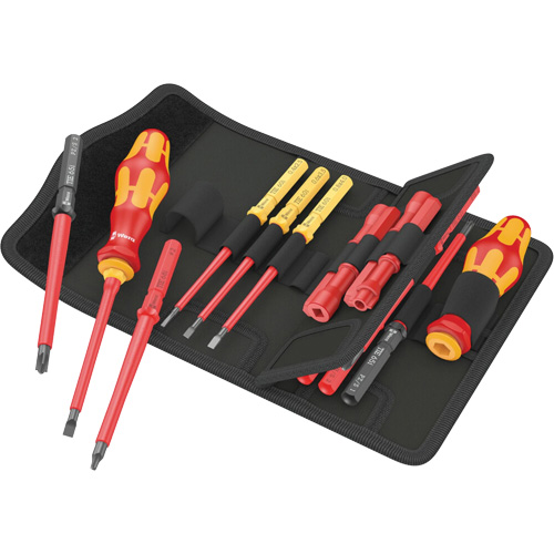 Insulated Screwdriver Set for Slotted Screws, 1000 V, 18 Pcs Haskins Industrial Inc.