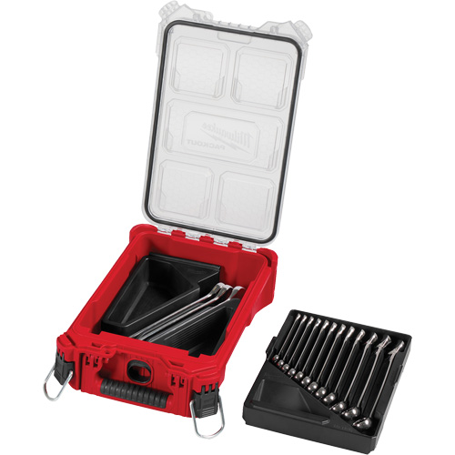Wrench Set with PackOut Compact Organizer, Combination, 15 Pieces, Metric Haskins Industrial Inc.