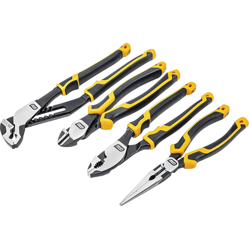 PITBULL Dual Material Mixed Plier Set, 4 Pieces Haskins Industrial Inc.