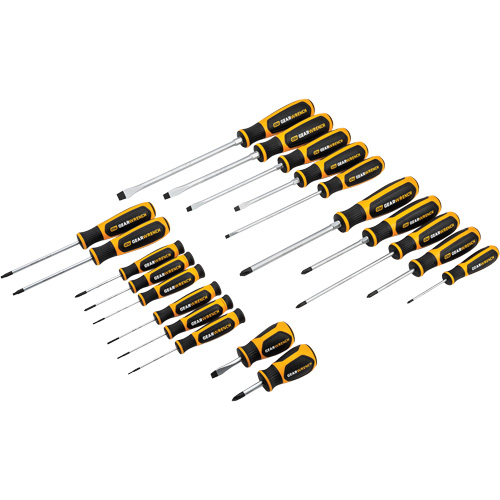 Jeu de tournevis bimat&eacute;riau &agrave; fente, Phillips, Torx, 20 mcx. Haskins Industrial Inc.