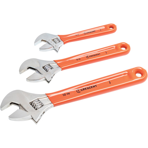 Cushion Grip Wrench Set, Adjustable, 3 Pieces Haskins Industrial Inc.