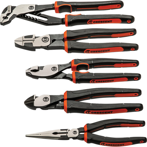 Z2 Mixed Dual Material Plier Set, 5 Pieces Haskins Industrial Inc.