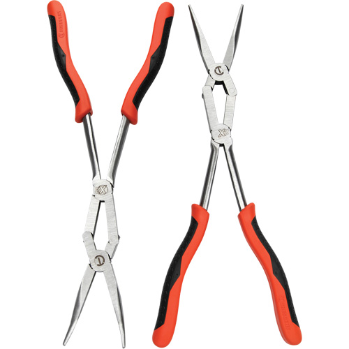 X2 Straight and Bent Long Nose Dual Material Plier Set, 2 Pieces Haskins Industrial Inc.