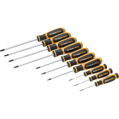 Torx&reg; Dual Material Screwdriver Set in Foam Storage Tray, 10 Pcs. Haskins Industrial Inc.