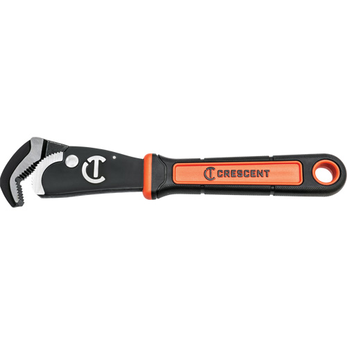 Cl&eacute; bimat&eacute;riau auto-ajustable pour tuyau, Cap des m&acirc;choires 1-1/2", Longueur 12", Fini Oxyde noir, Prise Coussin&eacute;e Haskins Industrial Inc.