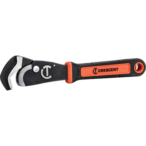 Cl&eacute; bimat&eacute;riau auto-ajustable pour tuyau, Cap des m&acirc;choires 1-1/2", Longueur 12", Fini Oxyde noir, Prise Coussin&eacute;e Haskins Industrial Inc.