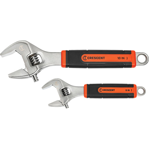 Quick-Fit-Jaw Adjustable Wrench Set, Adjustable, 2 Pieces, Imperial and Metric Haskins Industrial Inc.