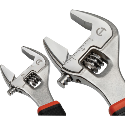 Quick-Fit-Jaw Adjustable Wrench Set, Adjustable, 2 Pieces, Imperial and Metric Haskins Industrial Inc.