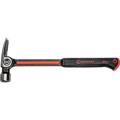 Milled-Face Framing Hammer, 28 oz., Solid Steel Handle, 16" L Haskins Industrial Inc.