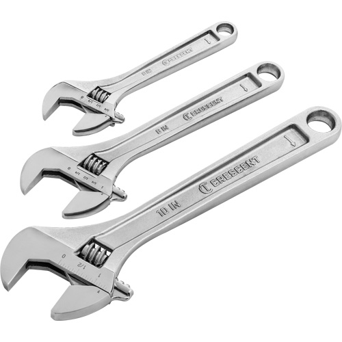 Wrench Set, Adjustable, 3 Pieces, Imperial and Metric Haskins Industrial Inc.