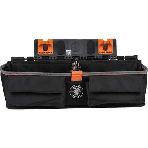Module pour grande poche avec crochet en S Bucket Work Centre, Nylon, 3 pochettes, Noir/Orange Haskins Industrial Inc.