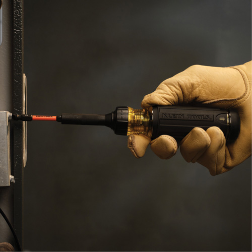 15-in-1 Ratcheting Impact-Rated Multi-Bit Torsion Zone Screwdriver, 9-1/2" L, Cushion Grip Handle Haskins Industrial Inc.