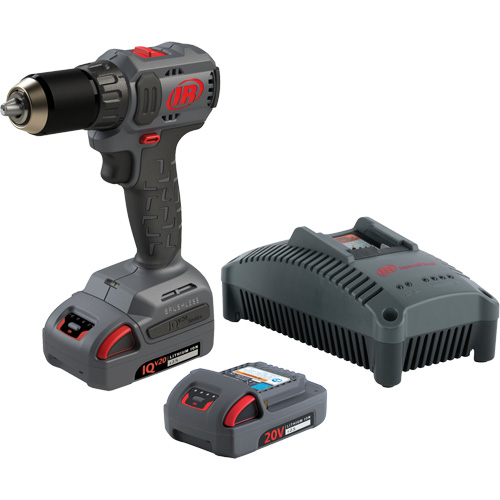Ensemble de perceuse-tournevis compact sans fil, Lithium-ion, 20 V, Mandrin 1/2", Couple 37 lb-pi Haskins Industrial Inc.