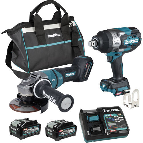 XGT Brushless 2-Tool Combo Kit, Lithium-Ion, 40 V Haskins Industrial Inc.