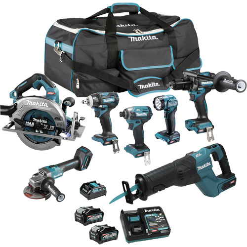 XGT Brushless 7-Tool Combo Kit, Lithium-Ion, 40 V Haskins Industrial Inc.