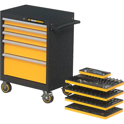 Mechanics Tool Set in Modular Foam Trays with Storage Unit, 247 Pieces Haskins Industrial Inc.